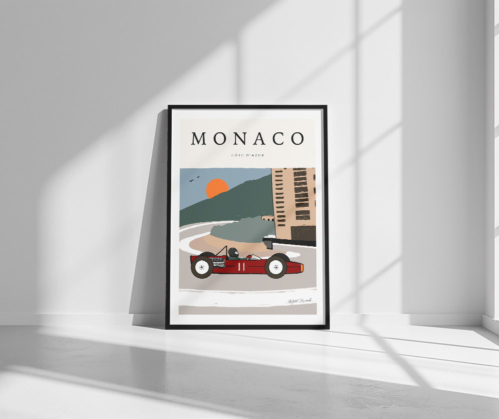 wall art poster print framed unframed Monaco