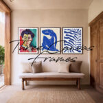 canvas frame wall art gallery mockup